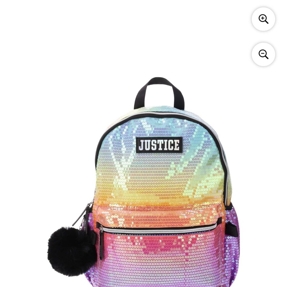 Justice Rainbow Sequin Kids Backpack